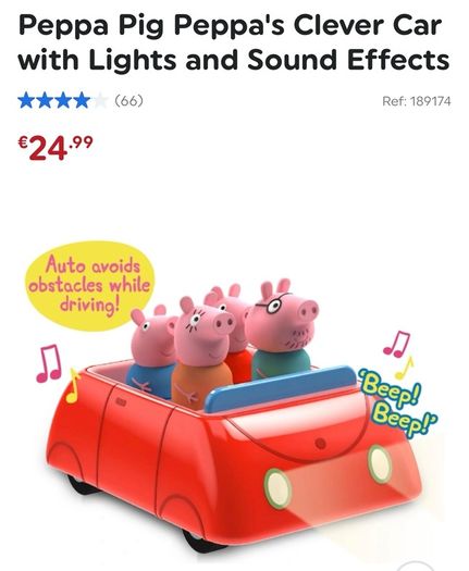 Peppa Pig Peppa's Clever Car with Lights and Sound Effects