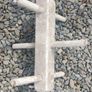 Vintage Wooden Lawn Dogs/Caltrops x 3 Image 2