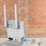 STRONG 4G+ LTE CAT6 Wi-Fi Router, AC1200 Dual-Band Wi-Fi, Zero Configuration, 4x Gigabit ports, Detachable external antennas, Sim Card Adapters included Image 4