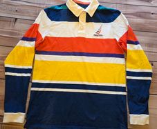 Vintage Nautica Men's Rugby Shirt Size Small
