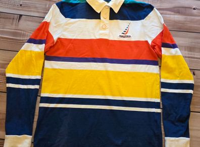 Vintage Nautica Men's Rugby Shirt Size Small