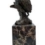 Bronze Owl Sculpture - Bronze, Marble, Signed Image 4