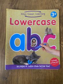 Wipe Clean Learning Lowercase Alphabet Activity Book