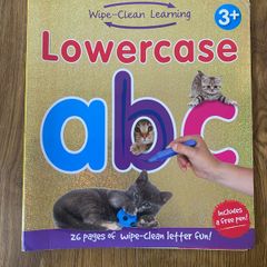 Wipe Clean Learning Lowercase Alphabet Activity Book
