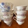 Vintage Mid-Century 1960's Paragon "Rose Ballet"Fine Bone China Afternoon Tea Set Image 2
