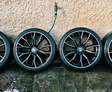 R20 5x120 BMW Style 669M staggered alloy wheels with good tyres