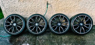 R20 5x120 BMW Style 669M staggered alloy wheels with good tyres