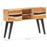 Sideboard 120x30x75 cm Solid Acacia Wood Image 4