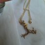 Gold pendant & chain  2 .92 grams                          2.82 grams Image 2