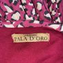 Burgundy & Cream Midi Dress from Pala D'oro Size L-XL / UK 14-16 / EU 42-44 Image 2