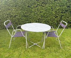Vintage garden patio table and chairs c1950
