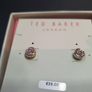 New Earrings Ted Baker gold color with large sparkling stone RRP 39 euro NEW & BOXED Image 2