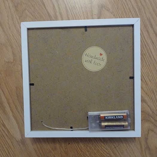 Personalised "Niamh" Box Frame with Fairy Lights