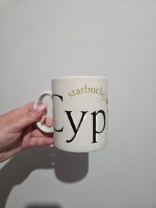 Starbucks City Mug Cyprus 2002 Collector Series Olive Branch Green White