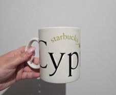Starbucks City Mug Cyprus 2002 Collector Series Olive Branch Green White
