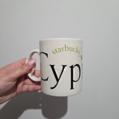 Starbucks City Mug Cyprus 2002 Collector Series Olive Branch Green White
