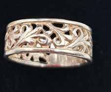 sterling silver ring size Q