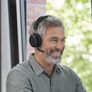 Jabra Evolve2 75 Wireless PC Headset with 8-Microphone Technology - Dual Foam Stereo Headphones with Adjustable Advanced Active Noise Cancellation, USB-A Bluetooth Adapter and UC Compatibility - Black Image 4