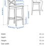 IKEA kitchen island and high chairs Image 9