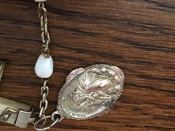 Vintage White Rosary beads from Loudres