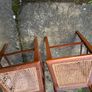 Art Deco/Nouveau Antique Caned Seat Wooden Chairs Image 9