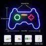 Game Neon Signs Neon Light Gaming LED Neon Lights Wall Art Blue Neon Night Light for Kids Game Room Bar Bedroom Home Decoration 16''x11'' Image 2