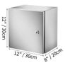 NEMA Stainless Steel Enclosure, 300 x 300 x 200 mm NEMA 4X Steel Electrical Box, IP66 Waterproof & Dustproof Image 2