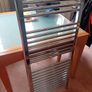 large heated chrome towel radiator Image 2