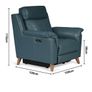 Leather 3 seater and 2 one seaters Image 6