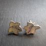 earrings leaf silver Image 2