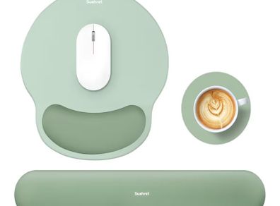 Mouse mat and wrist rest set