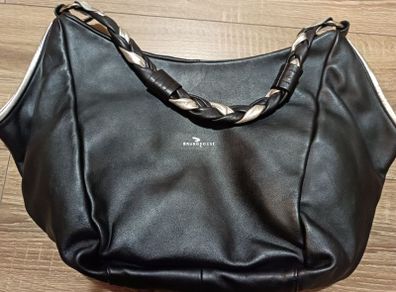 Black Bruno Rossi Real Leather Bag