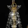 Chandelier with Beads Golden 8 x E14 Bulbs Image 3