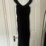 H&M black jumpsuit size 8 ruffle Image 2