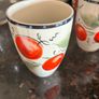 Pair of Ceramic Cherry Pattern Mugs / Coffee Cups Image 2