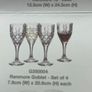 4 Galway Crystal Wine Goblets Image 4