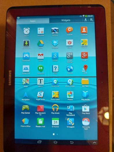 Samsung Galaxy Tab 2, 10.1 inch, Red, 16GB, Dead line of pixels across screen, otherwise good condition