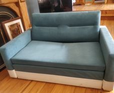 Two sofa beds