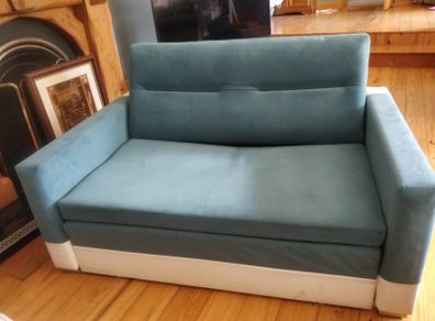 Two sofa beds