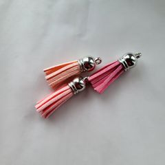 Faux leather tassel for making jewelry and other crafts 3pcs NEW