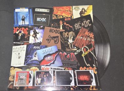 This exclusive Fan Sheet features four First Class stamps from the AC DC Miniature Sheet presented within a bold collage of the bands most legendary albums spanning their incredible five decade career Limited to only 5000 individually numbered sheets worl