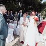 rainbow glitter A line wedding dress with pockets Image 7