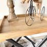 New large foldable console or occasional table in Oak and vintage black Image 4