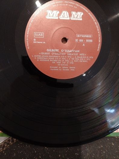 Gilbert O SUllivan  LP greatest Hits   Vinyl