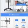 TV stand on wheels Image 3