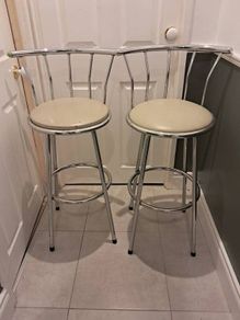 Two bar high stools
