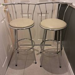 Two bar high stools