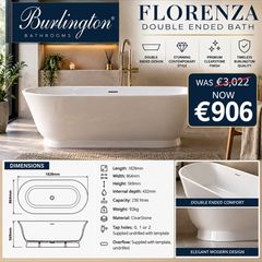 Florenaza luxury Burlington bath massive saving
