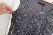 SAVIDA grey paris sequins Sz 10 - Bnwt Rrp 70 euro