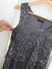 SAVIDA grey paris sequins Sz 10 - Bnwt Rrp 70 euro